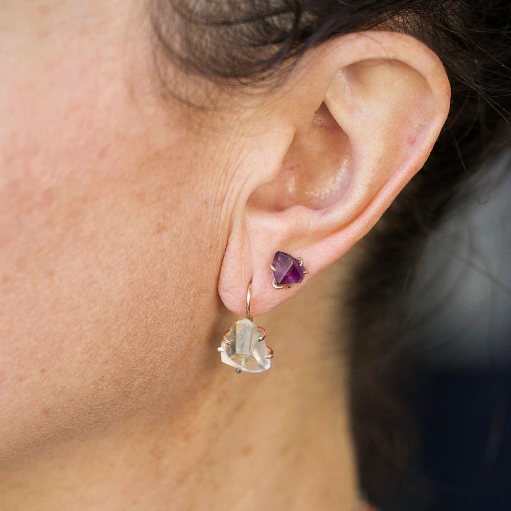 Topaz Single Hook Earring