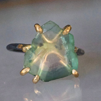 Watermelon Tourmaline Medium Stone Ring