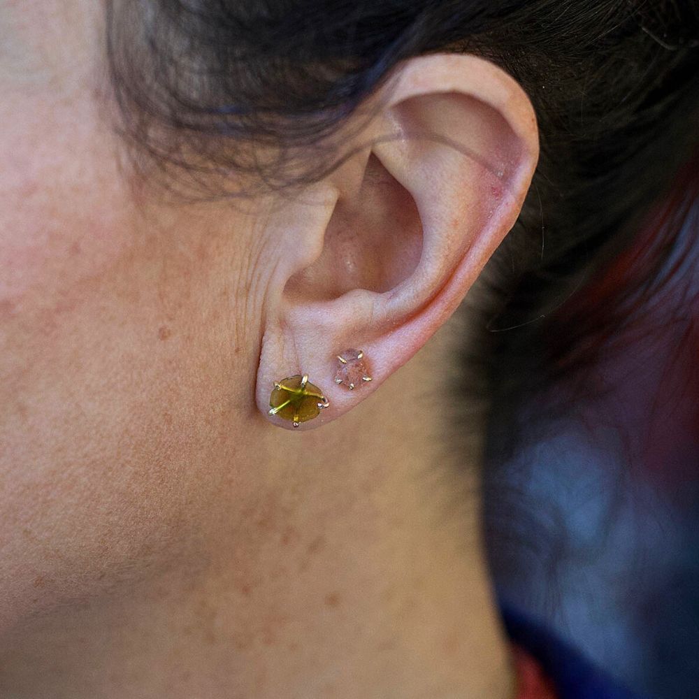 Tourmaline Medium Stone Studs