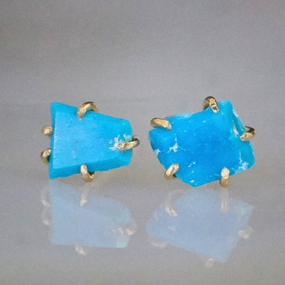 Kingman Turquoise Medium Stone Studs