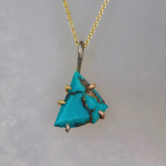 Zambian Turquoise Small Stone Pendant