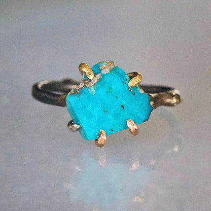 Zambian Turquoise Small Stone Ring
