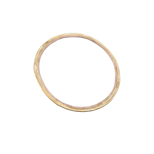 High carat ridge bangle