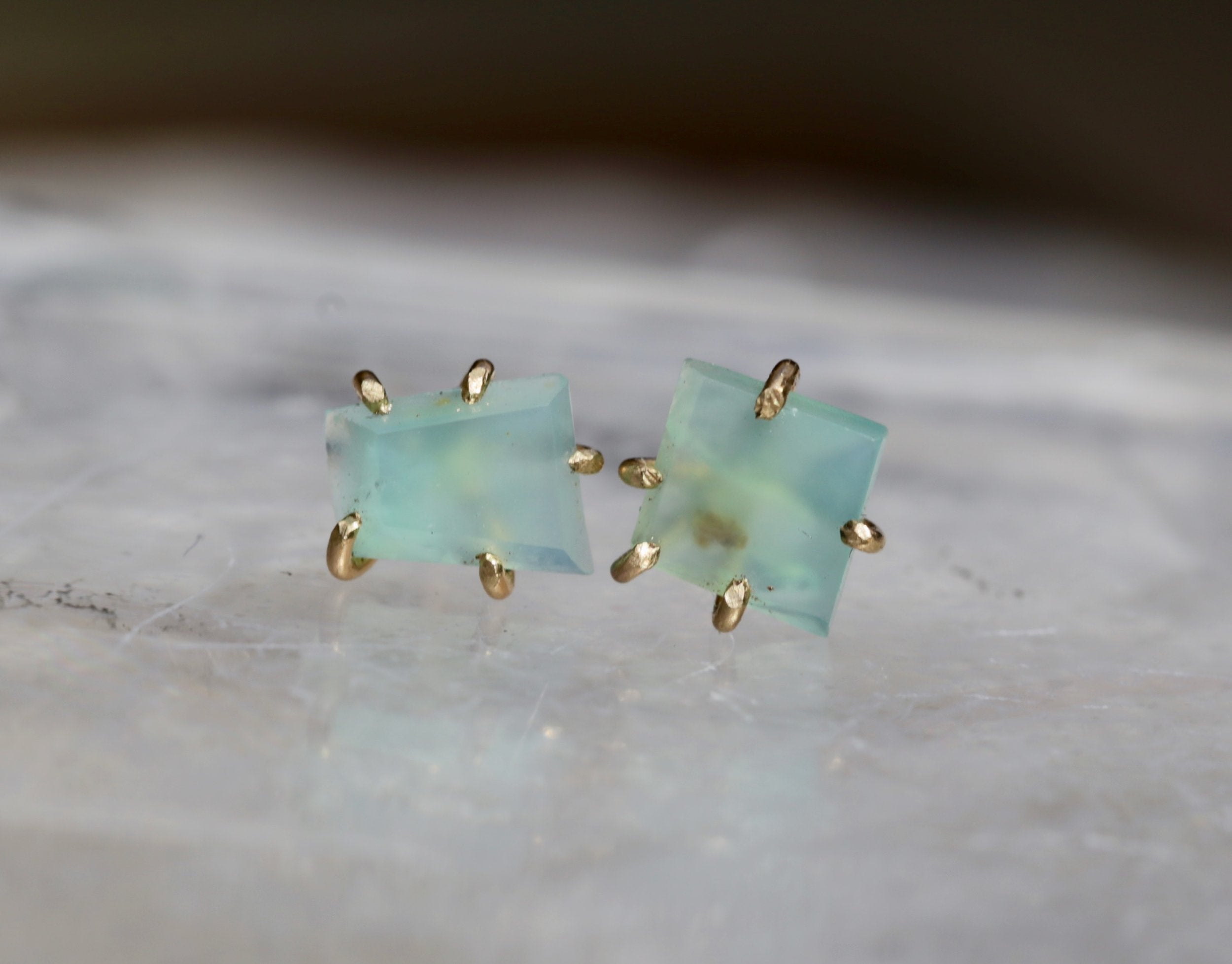 Peruvian Opal small studs
