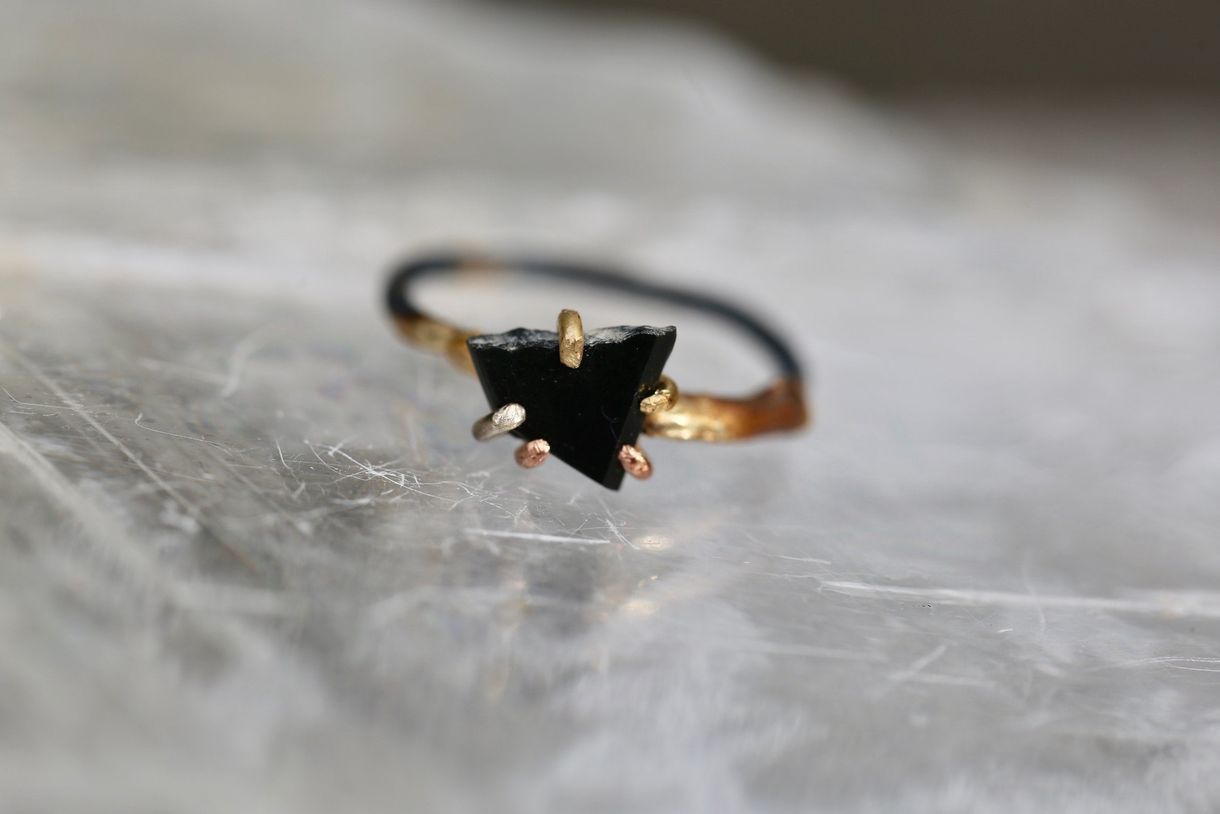 Wyoming Black Jade small ring