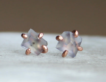 Chalcedony studs