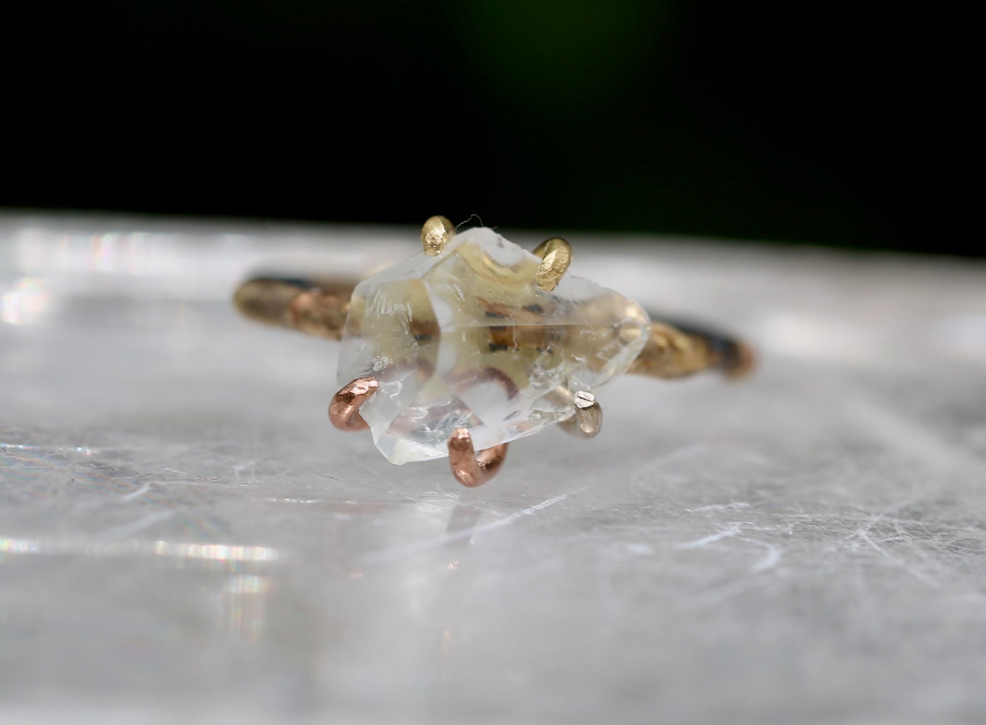 Goshenite ring