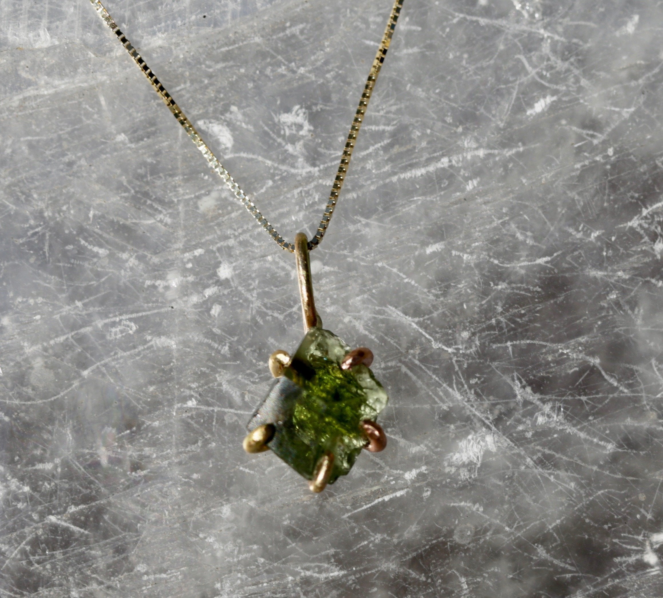 Moldavite pendant