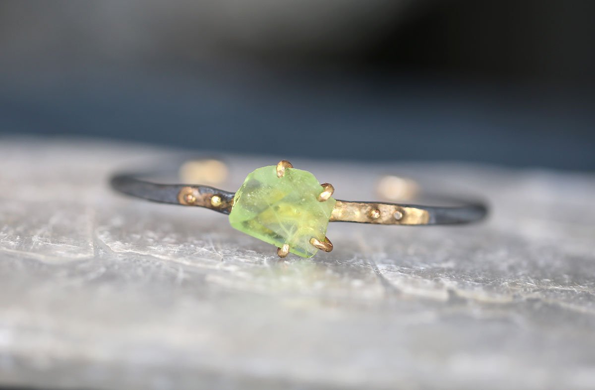 Peridot cuff