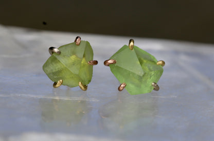 Peridot large studs