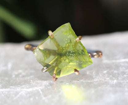Peridot medium ring